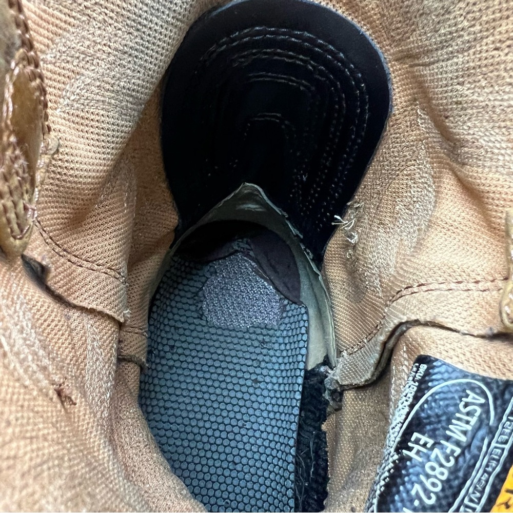 Ariat WorkHog Work Boots Mens 12EE Brown Cowboy Pull On Round Toe Ranch - Picture 8 of 9
